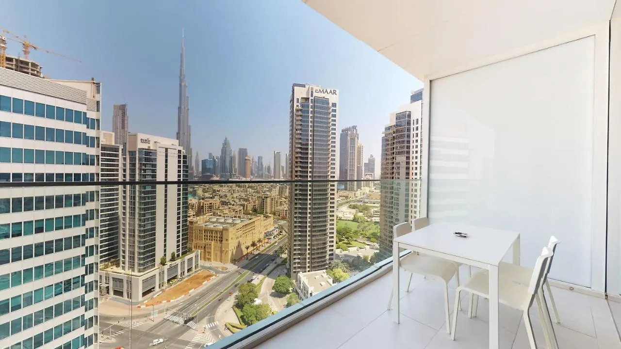 Stylish Studio With Burj Khalifa View دبي